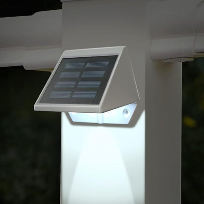 Classy Caps Solar Deck & Wall Lights, Model SL179, White - High Performance, Energy Efficient, Weather-Resistant, Durable Cast Aluminum, Outdoor Solar Lights, Durable Design, Easy Installation