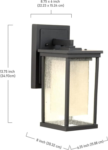 Craftmade Z3714-OBO Riviera Antique-Inspired Outdoor Mission Style Wall Mount Sconce Lighting, 1-Light 100 Watt (6"W x 14"H), Oiled Bronze