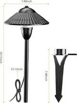 ZUCKEO RGBW Low Voltage Landscape Lighting 5W Color Changing Pathway Lights 12-24V Multi-Color LED Path Lights | Lumora