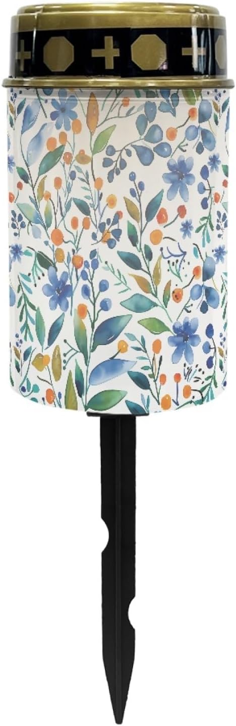 Leaves Blue Solar Light Outdoor Waterproof Solar Garden Lights Landscape Lighting Pathway Lights for Yard Patio Solar-Powered Fairy Lights for Outside,Warm White