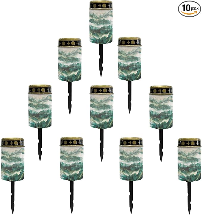 Lawn Solar Pathway Lights Outdoor Waterproof Solar Powered Fairy Light for Outside,Pretty Solar Garden Stake Lights,LED Lantern Landscape Lighting for Yard Patio Driveway Spotlights