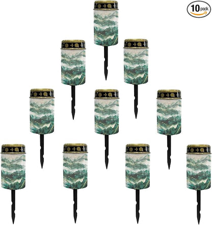 Lawn Solar Pathway Lights Outdoor Waterproof Solar Powered Fairy Light for Outside,Pretty Solar Garden Stake Lights,LED Lantern Landscape Lighting for Yard Patio Driveway Spotlights