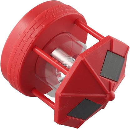 JurwheeR LED Solar Powered Lighthouse, 360 Degree Rotating Lamp IP65 Waterproof LED Solar Lighthouse Landscape Path Lights Garden Yard Outdoor Decor(Red), D21GY288OP822P78MRTZ18