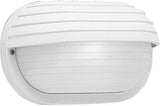 Progress Lighting 1-Light UV Stabilized Ribbed Frosted Polycarbonate Shade Modern Outdoor 10-1/2" Wall or Ceiling | Lumora