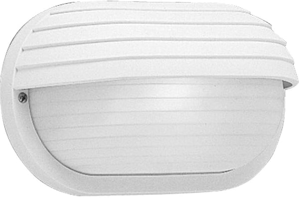 Progress Lighting 1-Light UV Stabilized Ribbed Frosted Polycarbonate Shade Modern Outdoor 10-1/2" Wall or Ceiling | Lumora