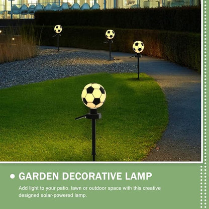 GANAZONO Solar Garden Stake Lamp Decorative Soccer Light for Yard Led Lawn Lamp Solar-Powered Patio Decorations