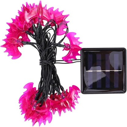 NOLITOY 5m Solar Decorative String Lights for Halloween Outdoor Lamp Strings Hours Warm Light for Parties and Creative Layouts