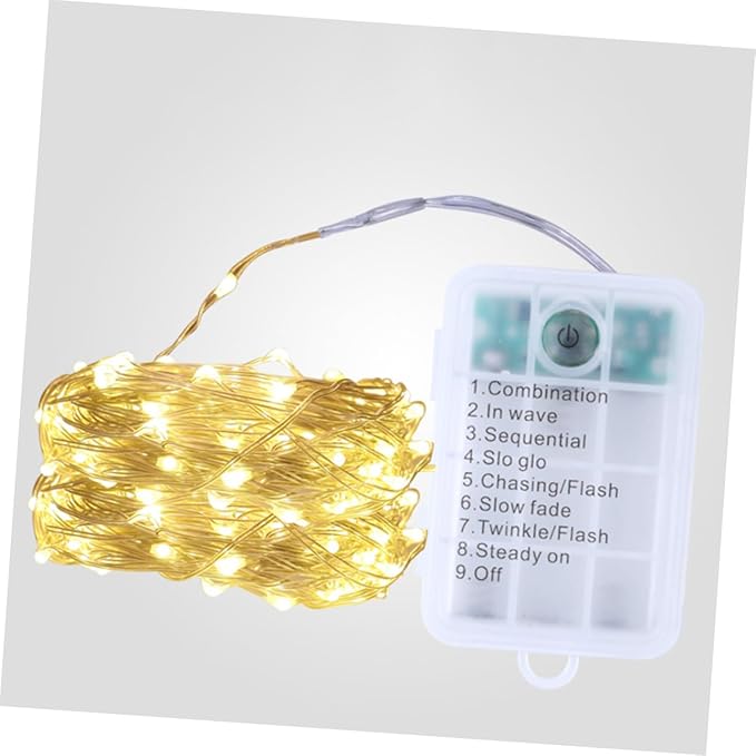 PRETYZOOM Waterproof Remote Control Star String Lights 8-Function LED Copper Wire Decorative Lights for Outdoor | Lumora