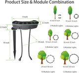 Tree Lights Outdoor, Palm Tree LED Uplighting, 3000K Warm White Landscape Spotlights, IP67 Waterproof Aluminum | Lumora