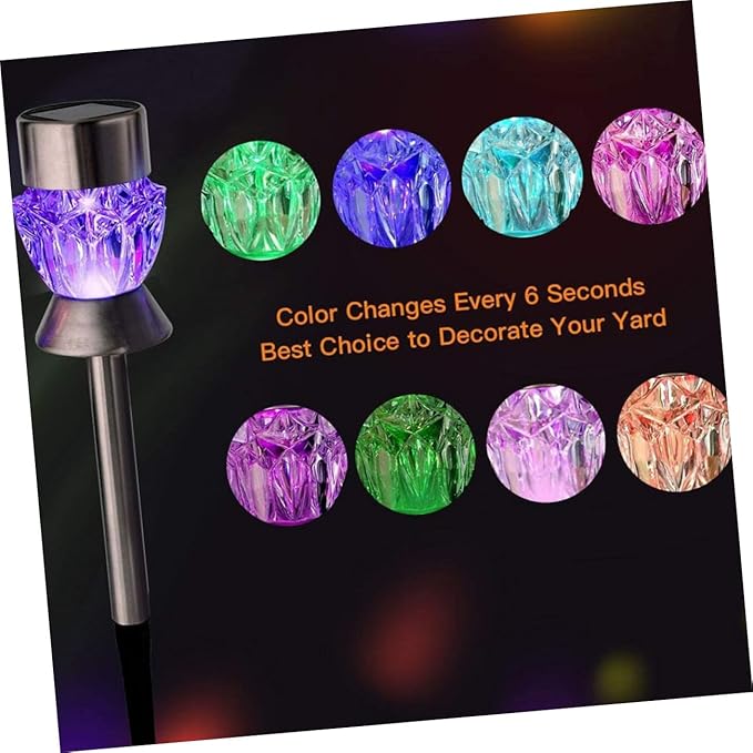 DOITOOL 3sets Shape Solar Lights Outdoor Lawn Lighting for Pathway Garden and Driveway Bright Led Illumination Easy Installation for Daily Use