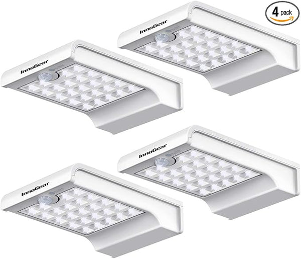 InnoGear Gutter Lights, 24 LEDs Outdoor Solar Lighting Wall Mount Motion Sensor for Security, IP65 Waterproof for | Lumora