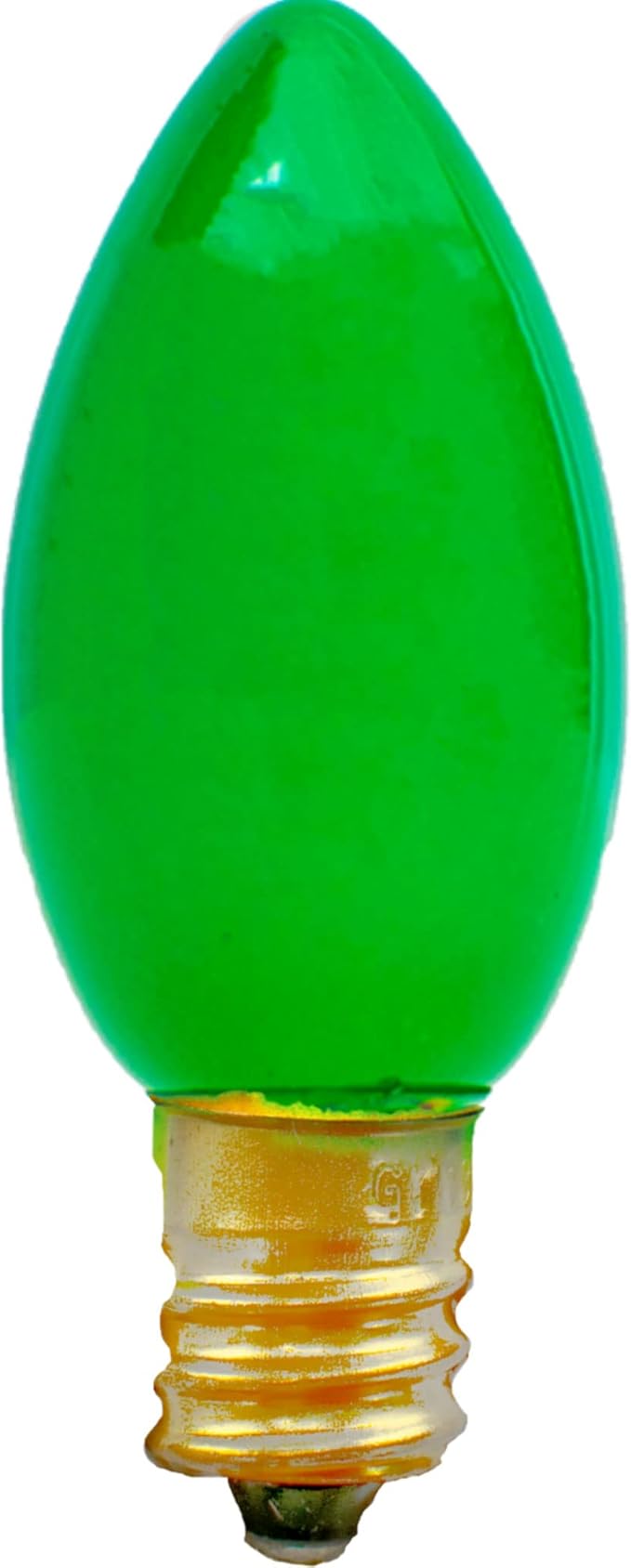 EST. LEE DISPLAY L D 1902 Indoor ＆ Outdoor String Light C7 Ceramic Christmas Steady Replacement Bulbs (Solid Green) | Lumora