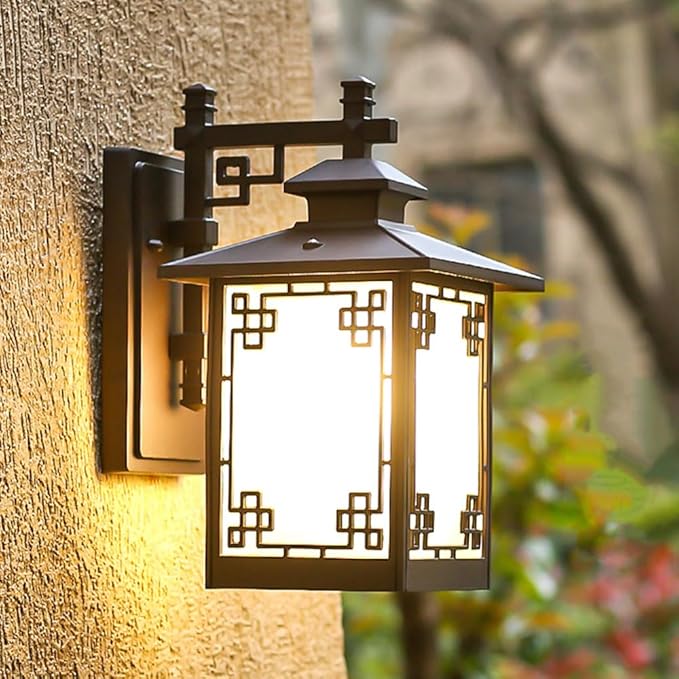 New Chinese Style Outdoor Waterproof Wall Light,European E26 Modern Simple s Lamp,Balcony Stair Corridor Aisle | Lumora