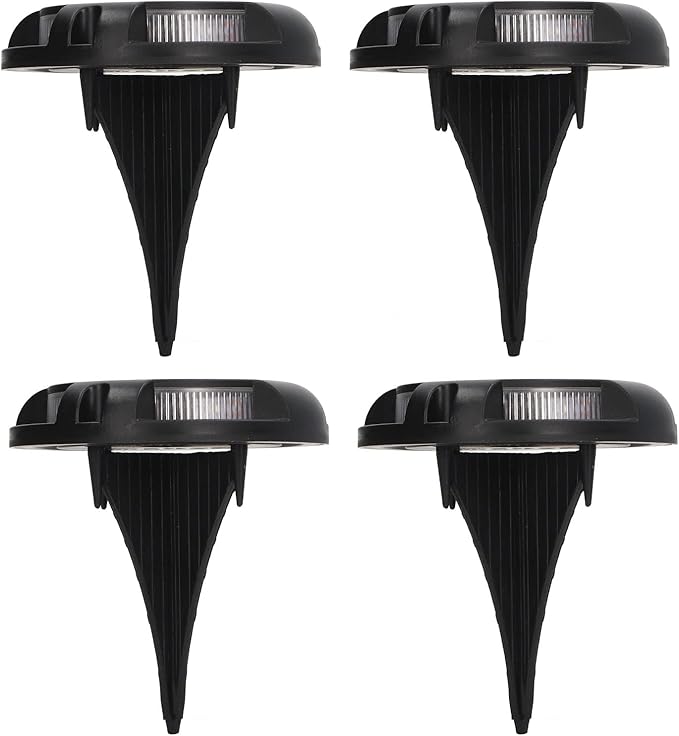 Solar Ground Lights 4 Sets 5W Colorful Gradient Side Glowing Waterproof IP65 Outdoor Garden Lamps - Automatic | Lumora
