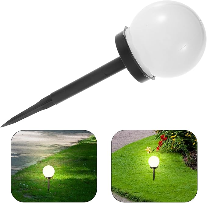 Solar Lawn Light Ground Plug Lamp Outdoor Waterproof Garden Solar Pathway Light Warm White for Yard Landscape Decoration