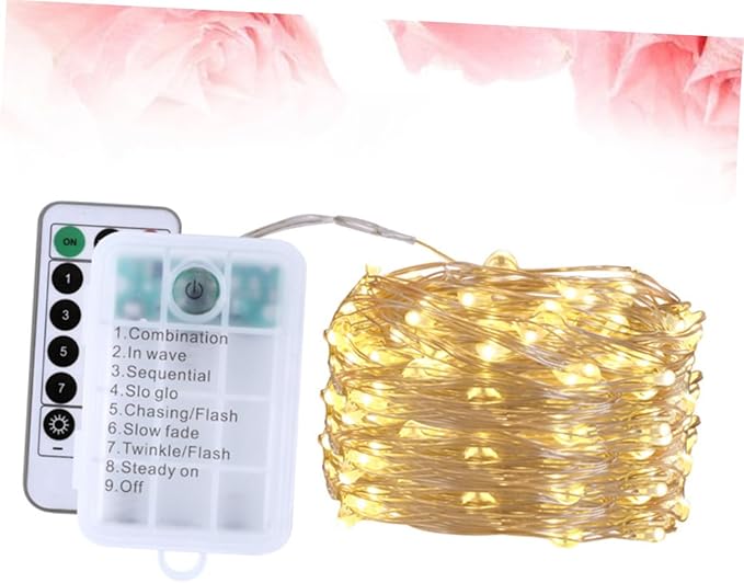 Ciieeo 1Pc USB Rechargeable Star String Lights Remote Control Garden Lights for Home Party Festival and Birthday | Lumora