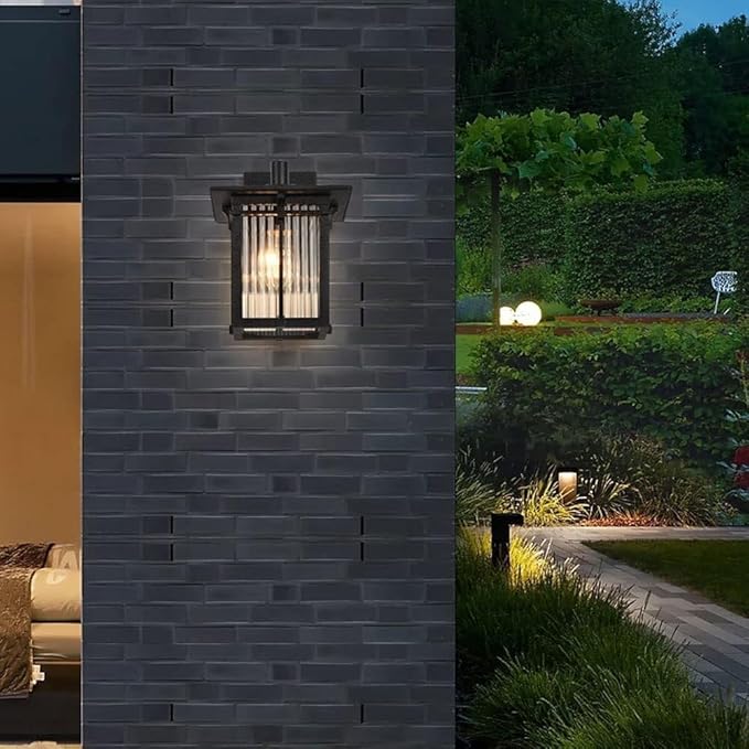 European Style Outdoor Waterproof Wall Lamps,Retro Villa Garden s Sconce Light,American Vintage AlumiExpression artistique m Housing and Mount Fixture for Outside Night Safety Lighting Exterior