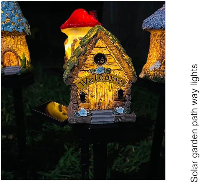 Solar Pathway Lights Outdoor, Waterproof Christmas Solar Lights for Yard, Garden, Patio, Pathway, Warm LED Solar Powered Path Light for Landscape Lighting, Energy Saving Holiday Decoration, Green