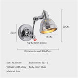 Industrial Corridor Wall Light Cafe Shop Restaurant Hotel Retro Wall Sconce Rocker Lamp Adjustable Folding Lighting | Lumora