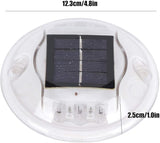 JEOZBM Solar Driveway Lights, Outdoor LED Solar Pathway Lights, Round Solar Deck Lights Step Markers Light for | Lumora