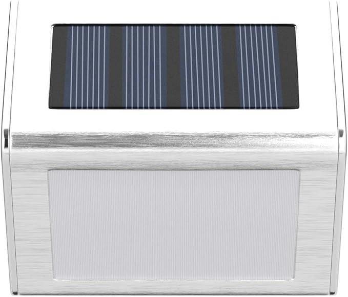 GIGALUMI 12 Pack Solar Fence Lights Outdoor, Waterproof LED Step Lighting Stainless Steel Solar Powered Lights for | Lumora
