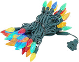 Novelty Lights 24FT 70 LED C6 LED Christmas String Lights, Outdoor/Indoor Multicolor LED String Lights, Permanent | Lumora