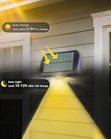EGOBOO Solar Fence Lights 12 Pack, Backyard Solar Lights Outdoor Waterproof, Dusk to Dawn Auto Lighting Mounted for | Lumora