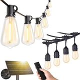 Svater 50FT ST38 Solar String Lights Outdoor with Remote + S14 50FT Patio String Lights | Lumora