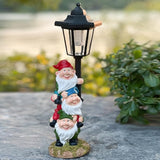 Solar Garden Gnomes Statue, Solar Gnomes Figurine Light with Welcoming Signs, for Outdoor Landscape,Lawn Courtyard | Lumora