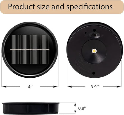 2 Pack Solar Lights Replacement Top DIY Solar Lights Panel for Outdoor solars Lights