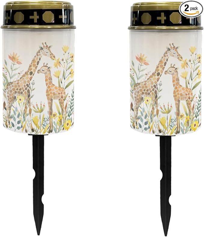 Giraffe Floral Solar Garden Lights Outdoor Solar Walkway Lights,Waterproof Solar Pathway Lights Solar Powered Fairy | Lumora