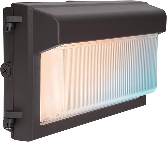 120W LED Wall Pack Light, Glass Lens LED Wall Lights with Photocell, 4000/5000/6500K 3CCT, 80/100/120W Selectable | Lumora