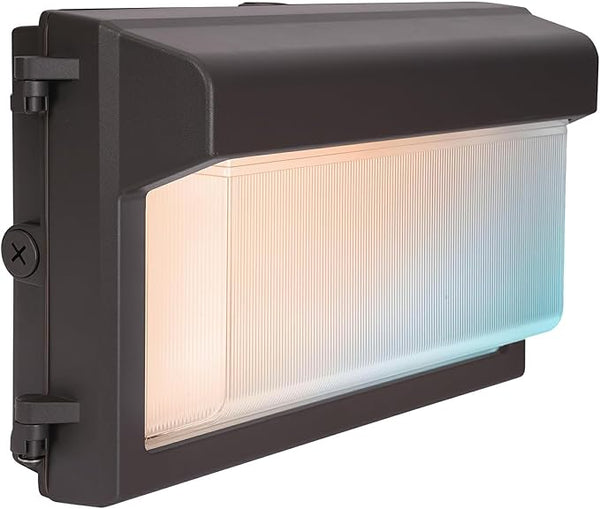 120W LED Wall Pack Light with Photocell, 4000/5000/6500K 3CCT, 80/100/120W Selectable, Commercial Wall Pack Lights | Lumora