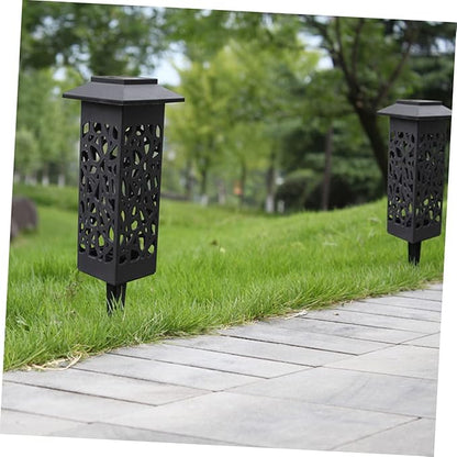 6pcs Solar Lawn Lights Decorative Garden Lamps White Light for Pathways Patios and Outdoor Events Easy to Install Weather Conditions