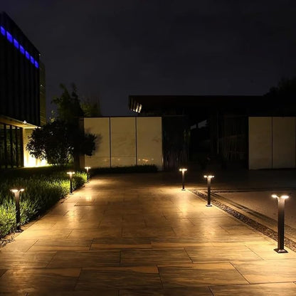 Solar Pathway Light Outdoor Waterproof Solar Garden Lights Die-cast Aluminum Landscape Path Light External Bollard Lighting Walkway Lights for Courtyard Lawn Driveway Porch Patio