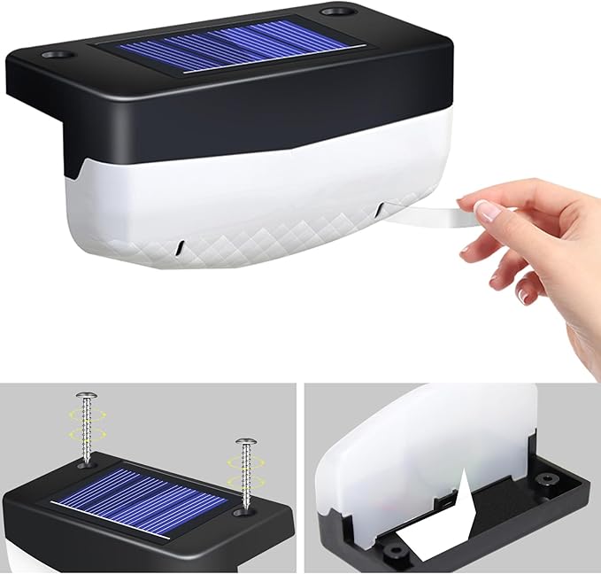 RGB Color Changing Solar Pool Side Lights, Outdoor Solar Deck Lights, Solar Step Lights IP65 Waterproof for Outdoor | Lumora