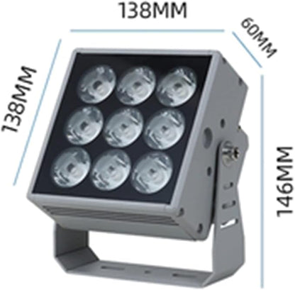 110-230V Outdoor Spotlights - Spotlight Led Beam Light - Led Spot Lights, LED Long Distance Spotlight Outdoor Building Wall Washer, IP67 Waterproof Villa Courtyard Lawn Landscape Lights(Warm White Lig