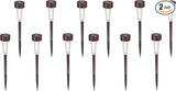 Pure Garden Solar Powered Lights (Set of 6)- LED Outdoor Stake Spotlight Fixture for Gardens, Pathways, and Patios | Lumora