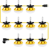 100FT LED Construction String Lights 10 Bulbs,10000LM,Industrial Grade,Weatherproof, Linkable 5000K Super Bright | Lumora