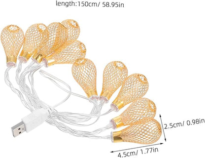 Led Water Drop String Lights Bulb USB Fairy Lights for Decor Versatile Patio Accent Lighting for Holiday Parties and Unique Home Decoration
