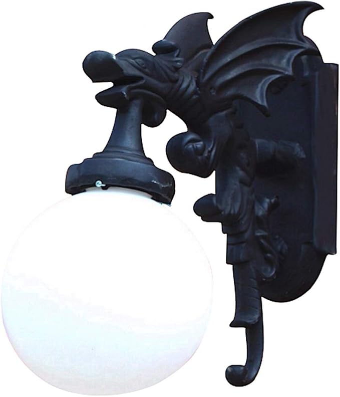 The King's Bay Gargoyle Dragon Outdoor Wall Light Sconce