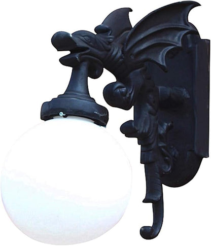 The King's Bay Gargoyle Dragon Outdoor Wall Light Sconce