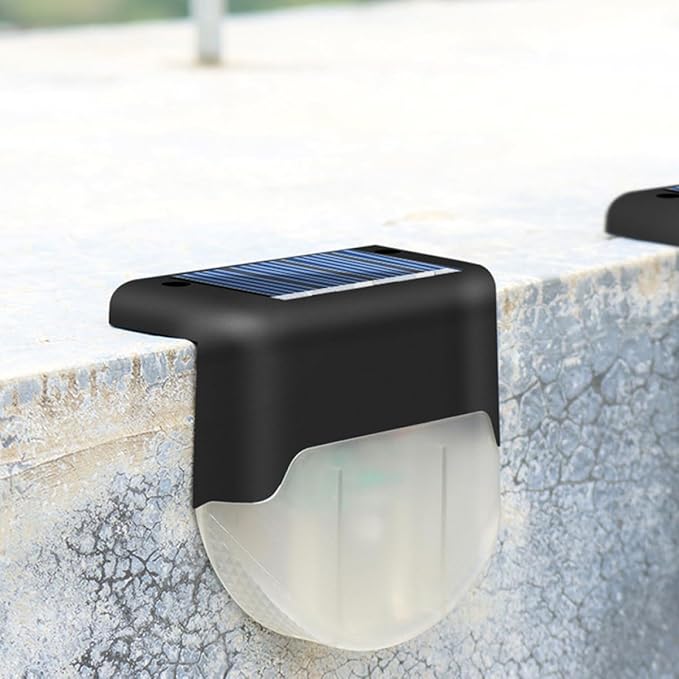 DOITOOL 1pc Solar Powered Led Stair Light Warm Lighting Outdoor Handrail and Fence Lamp for Steps and Pathways Easy | Lumora