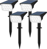 T-SUNUS Christmas Solar Spotlights White 6000K IP65 Waterproof 2-in-1 Outdoor Landscape Spot Lights Garden Light | Lumora