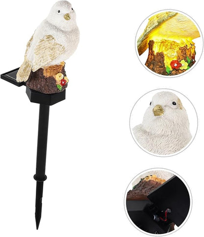 Solar Decorative Bird Light Led Solar Pathway Lamp for Garden Lawn and Outdoor Spaces Unique Bird-Shaped Design Random Colors for Landscape Lighting