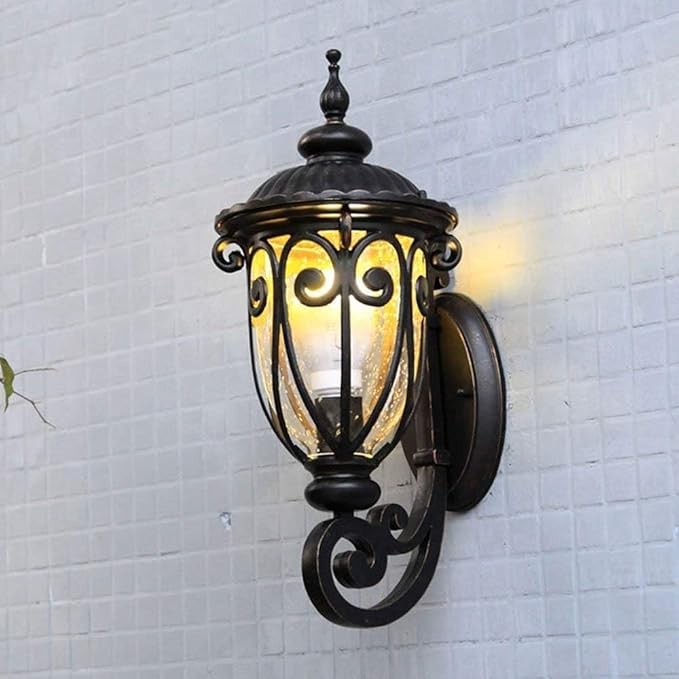 European Retro Outdoor Wall Lamp,Fashion Garden S Lantern Down Light,Waterproof Patio Lighting Sconce, Balcony | Lumora