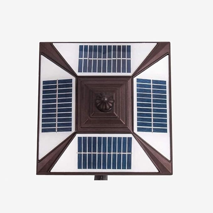Wall Mounted Light Wall Lamp LED Solar Energy Remote Control Outdoor Balcony Vintage IP55 Waterproof Aluminum Glass Lantern Wall Light Balcony Patio Decoration Lighting Restaurant Cafe Garden (B