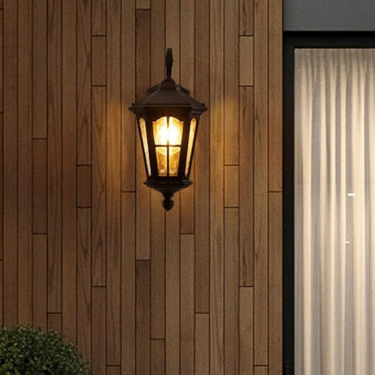 European Landscape Garden Outdoor Wall Lights,Household Waterproof Villa Fence Door Pillar Lamp, Corridor Aisle Balcony Ip54 Sconces,Retro Exterior Alumiexpression Artistique M