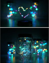 Decorman Solar Mason Jar Lights, 8 Pack Waterproof Fairy Star Firefly Lids String Lights with 8 Hangers for Patio | Lumora