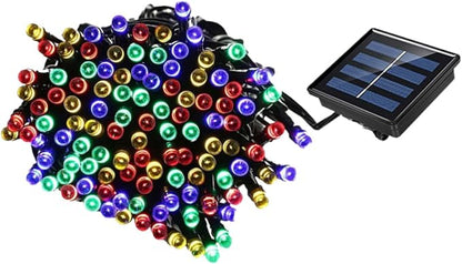 Solar Powered Outdoor LED String Lights LEDs Colors Decorative Garden Lawn Patio Fairy Lights for Christmas Wedding Party
